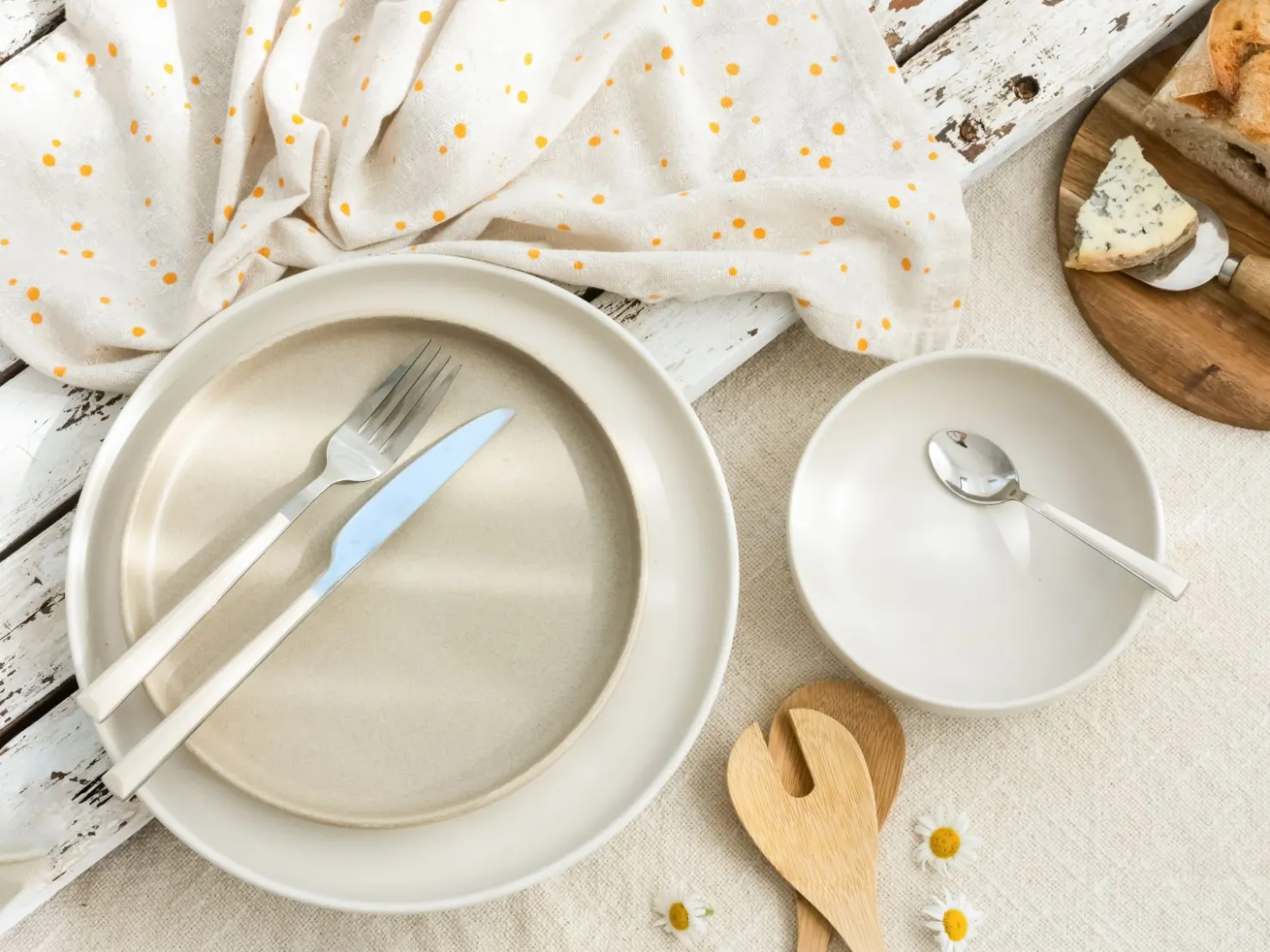 Creatable Geschirrset|Teller|Uno - Tellerset 12-tlg - Offwhite