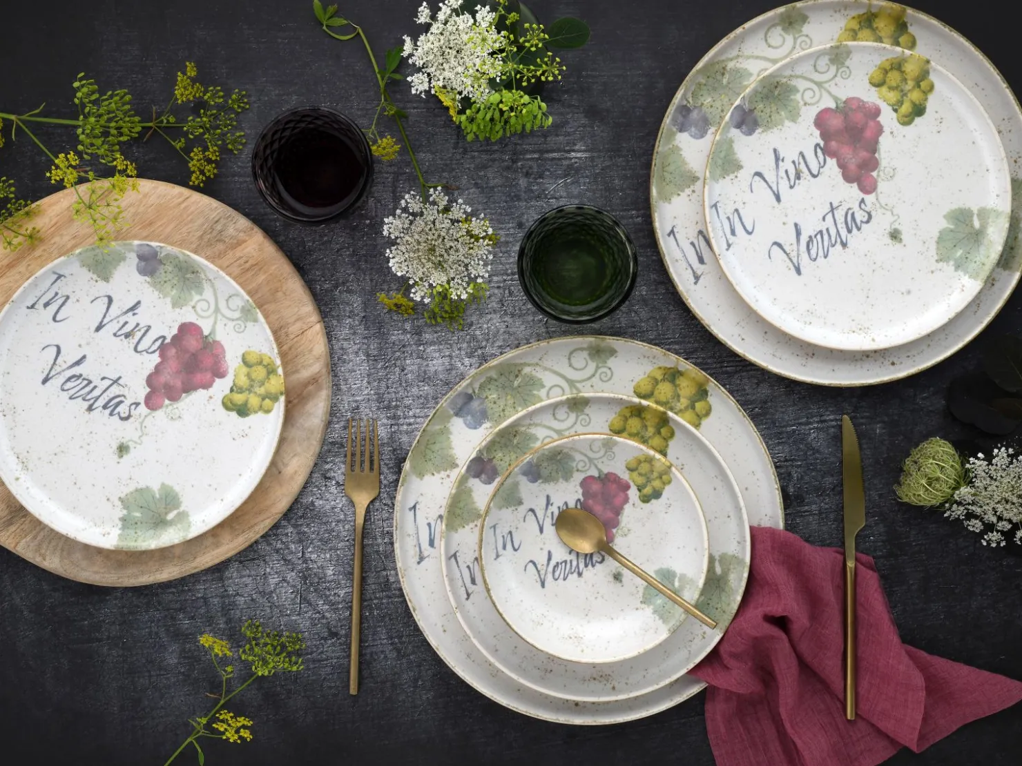 Creatable Geschirrset|Teller|Uno - Tellerset 12-tlg - Offwhite