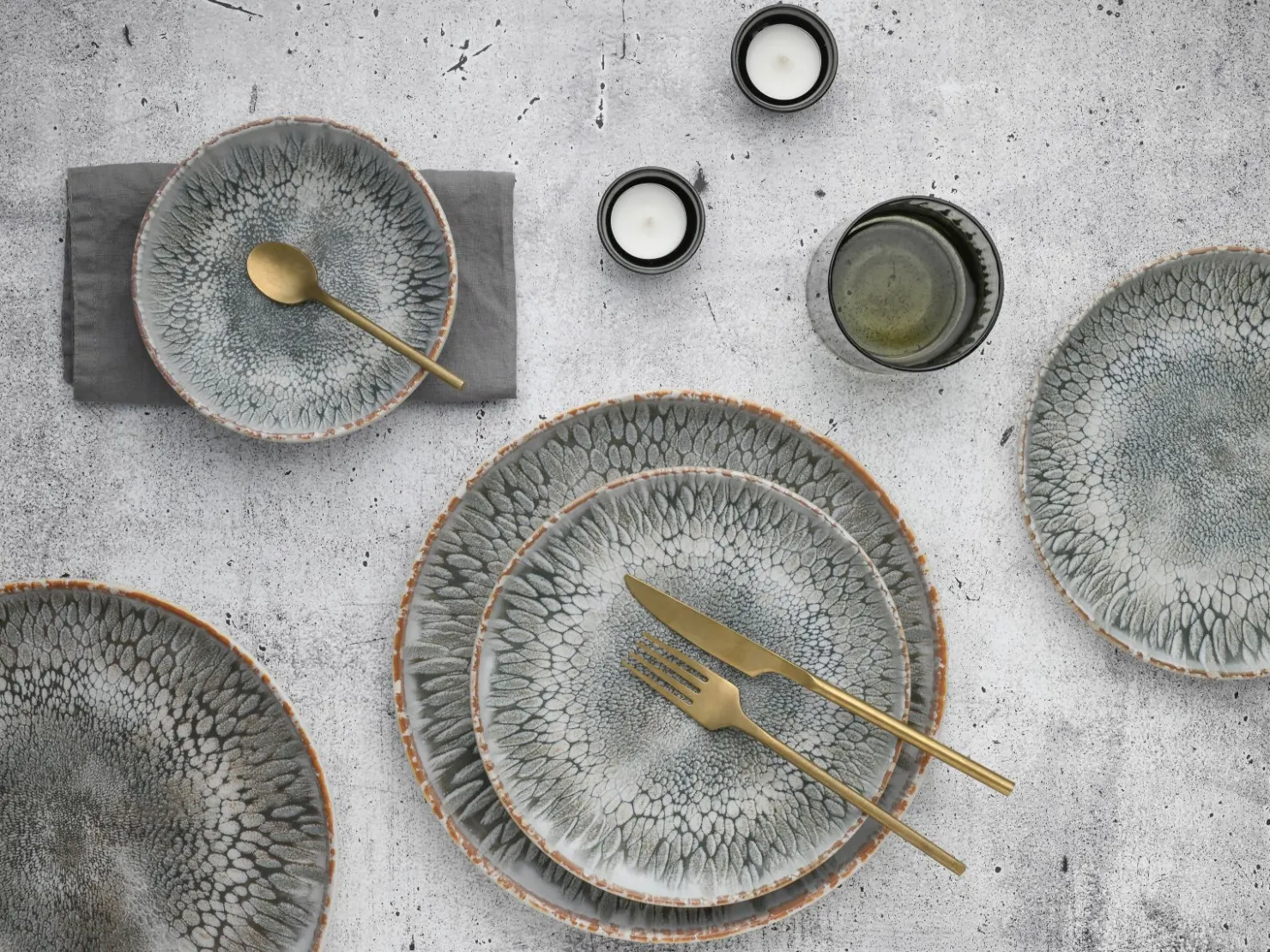 Creatable Geschirrset|Teller|Uno - Tellerset 12-tlg - Offwhite