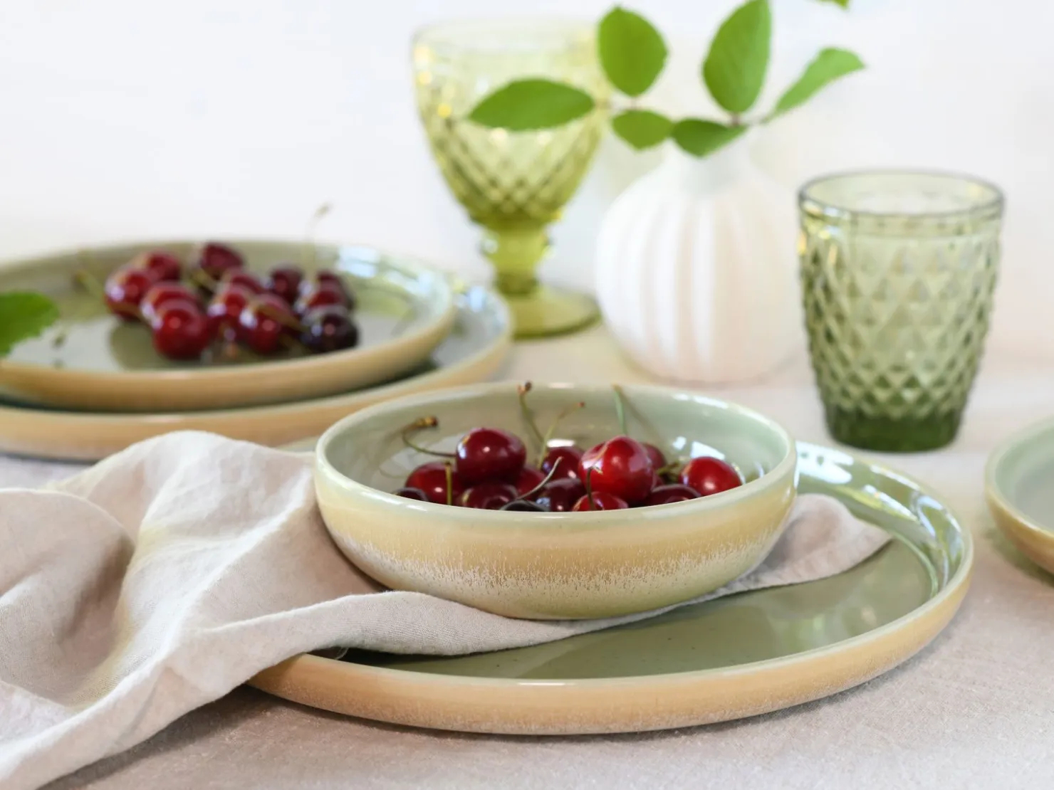 Creatable Geschirrset|Teller|Uno - Tellerset 12-tlg - Offwhite