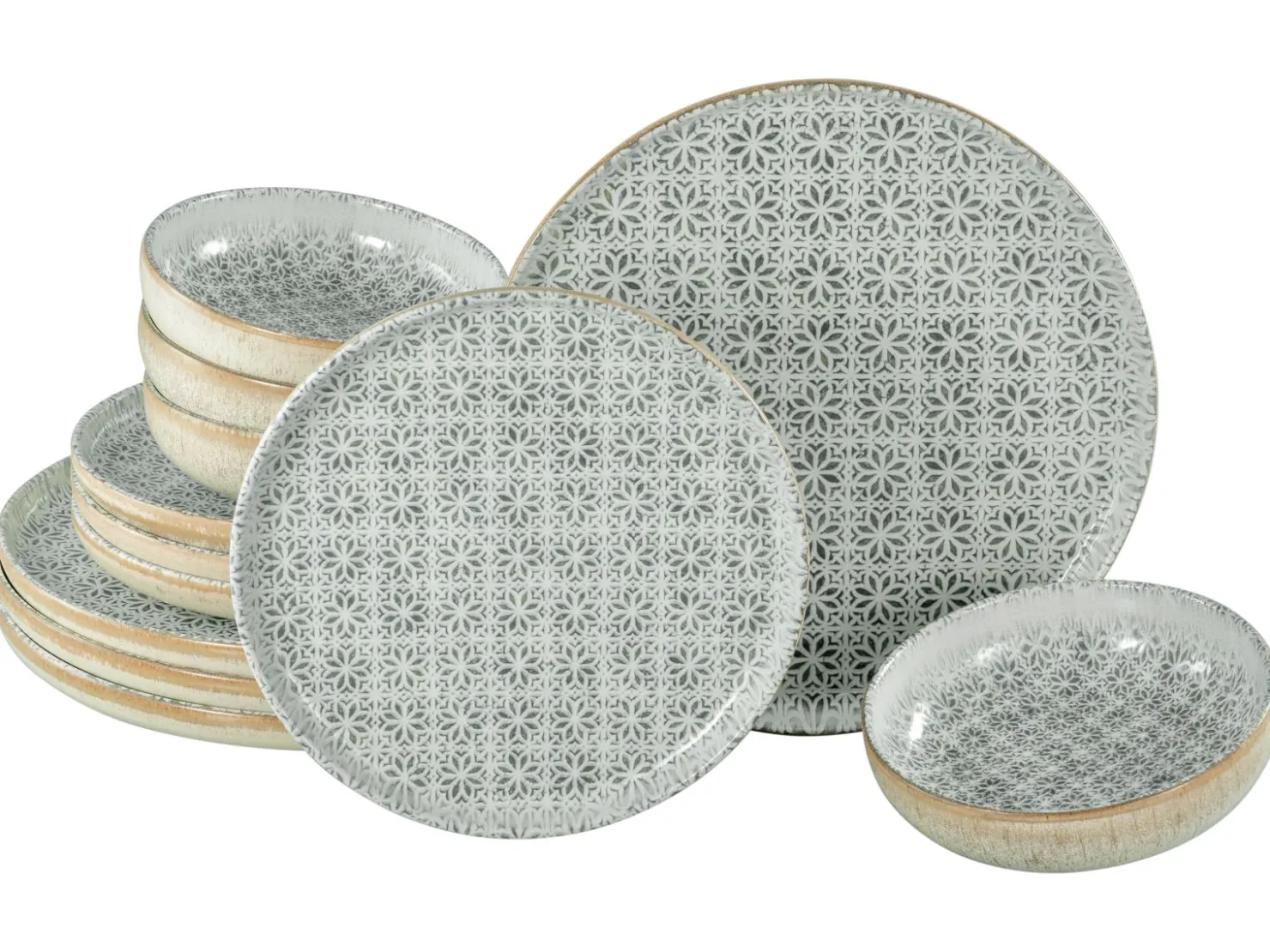 Creatable Geschirrset|Teller|Uno - Tellerset 12-tlg - Offwhite