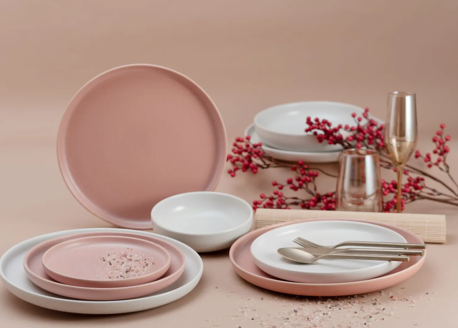 Creatable Geschirrset|Teller|Uno - Tellerset 8-tlg - Rusty Rose