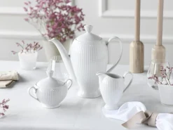 Creatable Geschirrset|Valencia - Kaffeegarnitur 3-tlg - Weiss