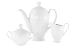 Creatable Geschirrset|Valencia - Kaffeegarnitur 3-tlg - Weiss