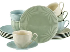 Creatable Geschirrset|Valencia - Kaffeeservice 18-tlg - Weiss