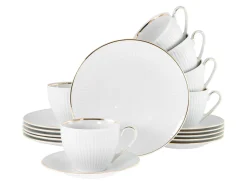 Creatable Geschirrset|Valencia - Kaffeeservice 18-tlg - Weiss