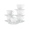 Creatable Geschirrset|Valencia - Kaffeeservice 12-tlg - Weiss