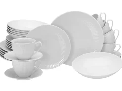 Creatable Geschirrset|Valencia - Kombiservice 30-tlg - Weiss