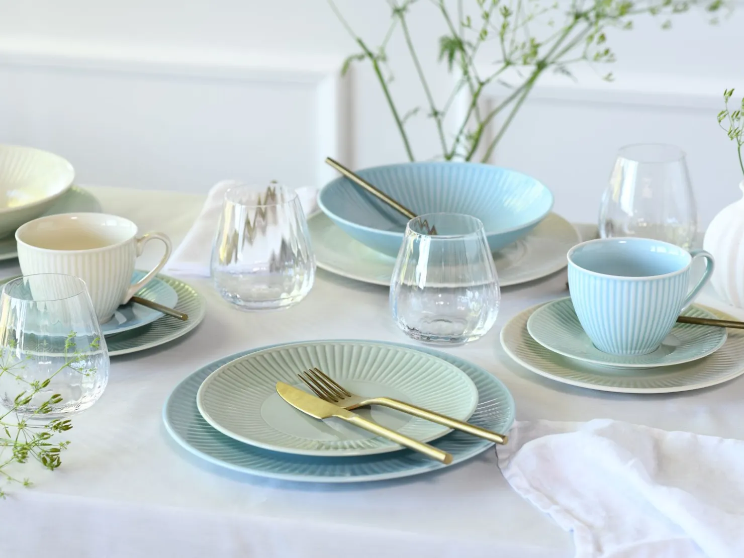 Creatable Geschirrset|Valencia - Kombiservice 30-tlg - Weiss