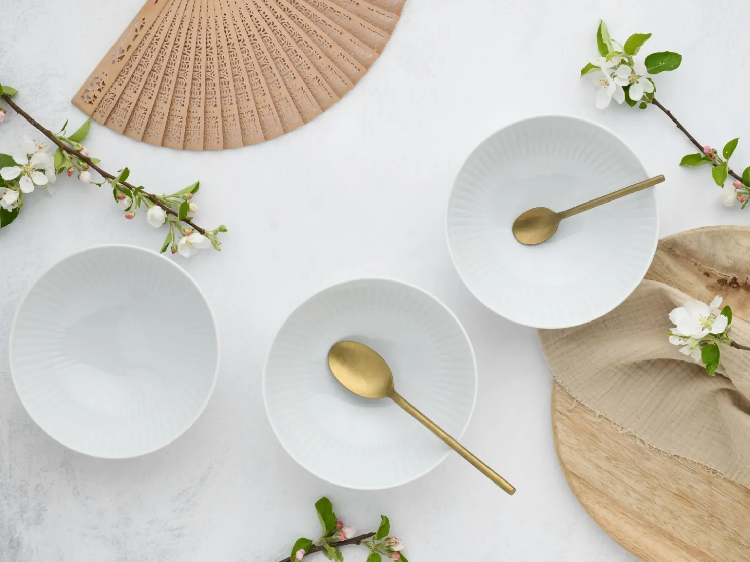 Creatable Bowls & Schüsseln|Geschirrset|Valencia - Mehrzweckschalen 6-tlg, Valencia - Mehrzweckschale 6-tlg - Weiss