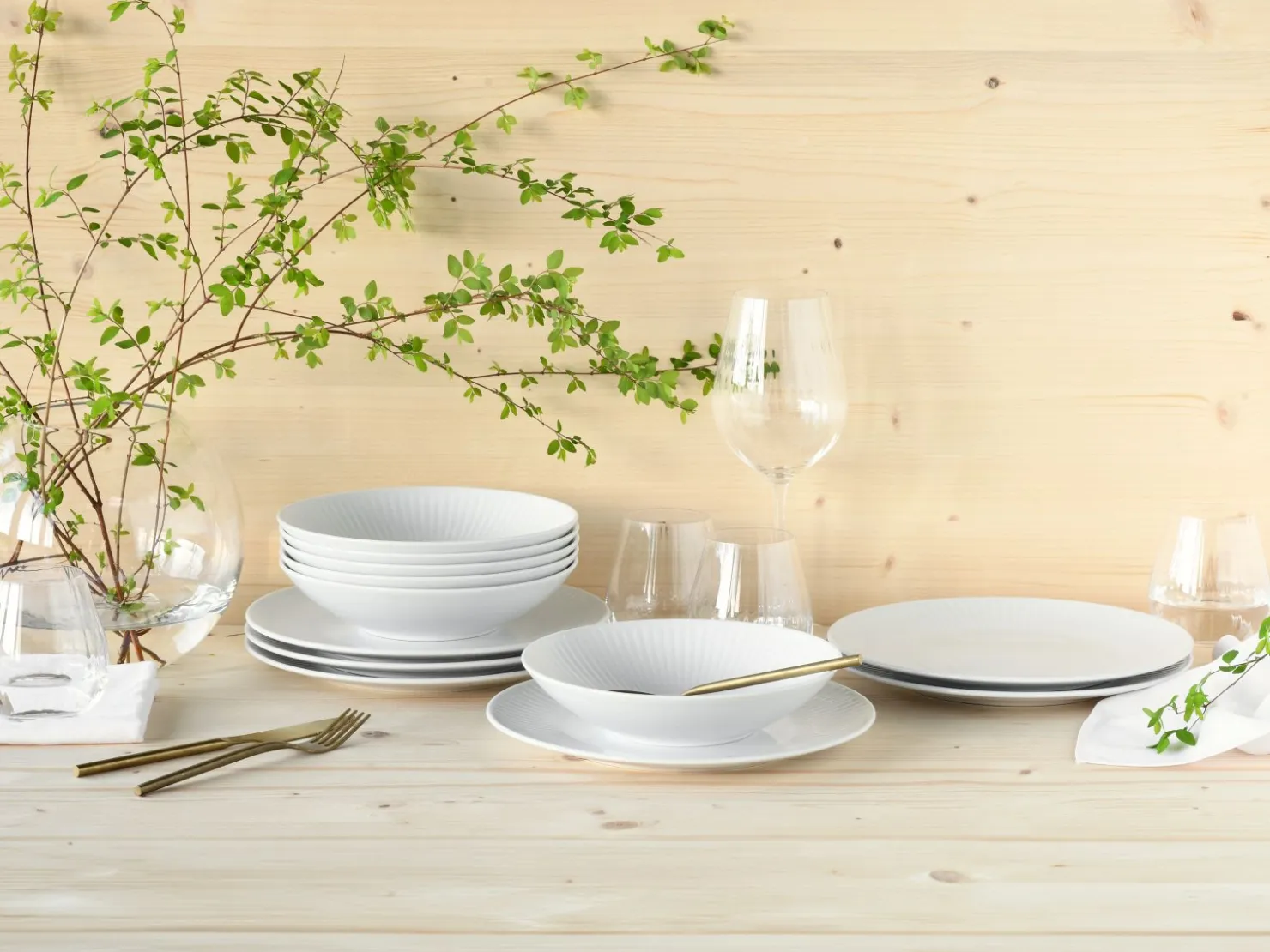 Creatable Geschirrset|Valencia - Tafelservice 12-tlg - Weiss