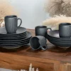 Creatable Becher & Tassen|Geschirrset|Vesuvio - Kaffeebecher 6-tlg - Schwarz