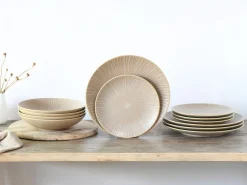 Creatable Geschirrset|Teller|Vesuvio - Tellerset 12-tlg - Schwarz