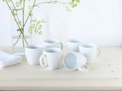 Creatable Becher & Tassen|Geschirrset|Victoria - Kaffeebecher 6-tlg - Weiss