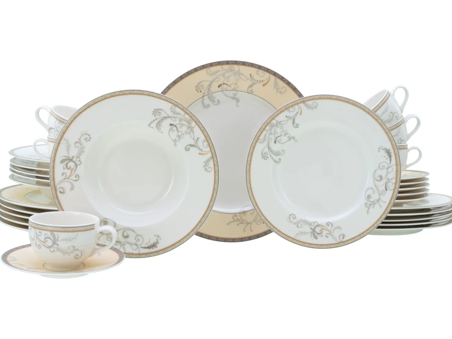 Creatable Geschirrset|Villa Medici - Kombiservice 30-tlg - Creme