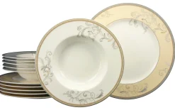Creatable Geschirrset|Villa Medici - Tafelservice 12-tlg - Creme