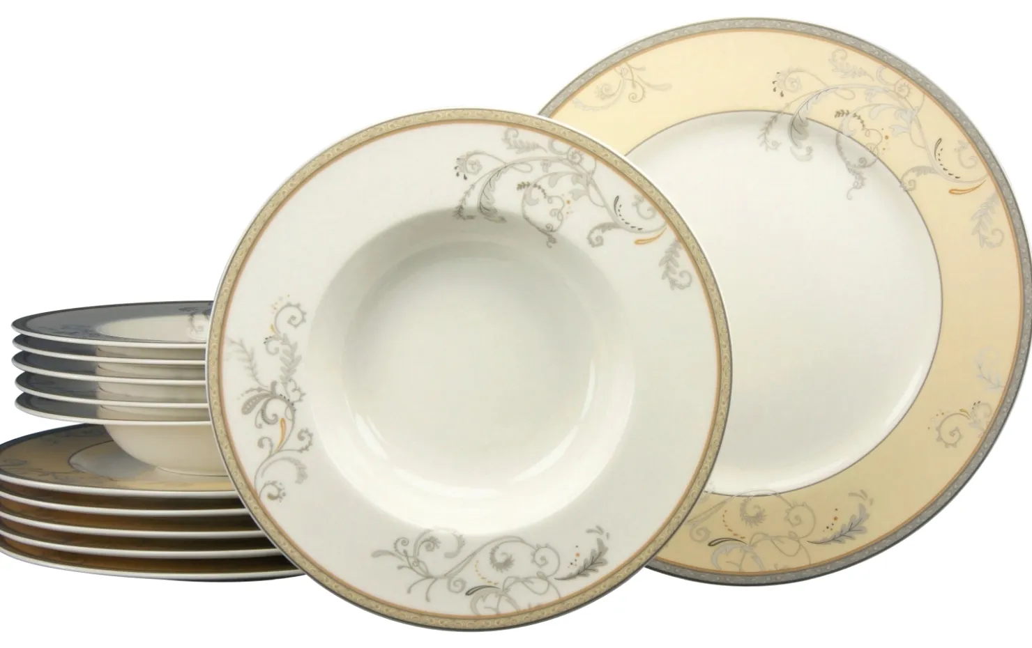 Creatable Geschirrset|Villa Medici - Tafelservice 12-tlg - Creme