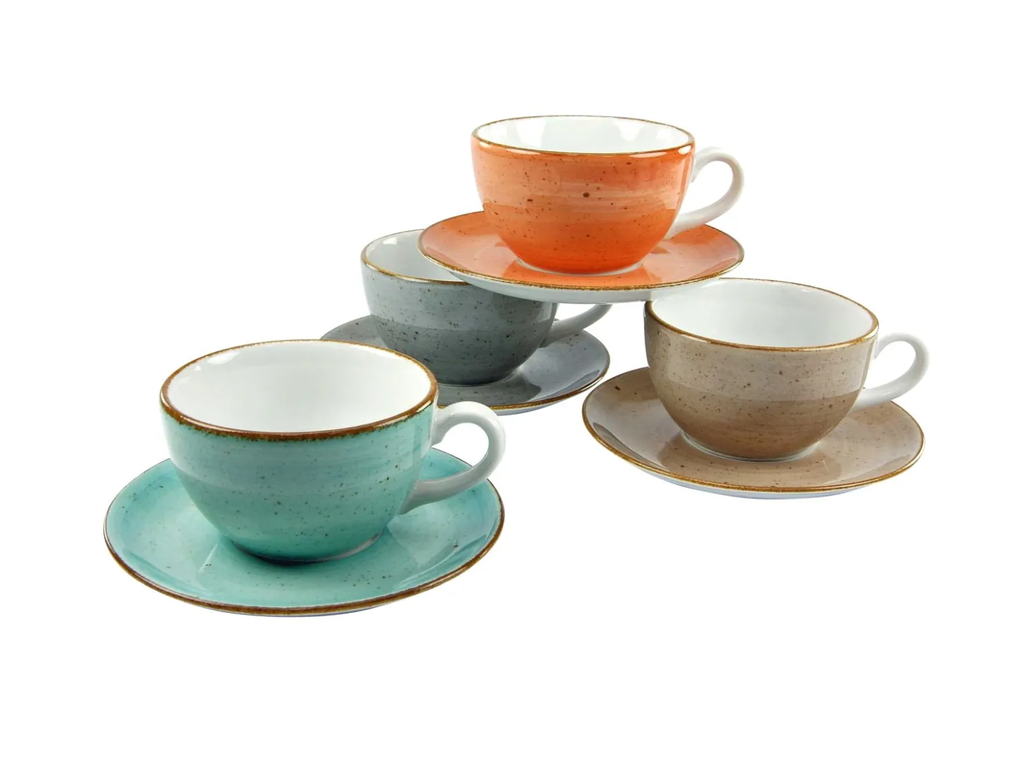 Creatable Becher & Tassen|Geschirrset|Vintage Nature - Kaffeetassen Set 8-tlg - bunt