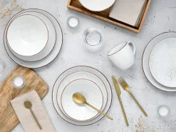 Creatable Geschirrset|Vintage Nature - Kombiservice 16-tlg - Weiss