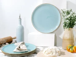 Creatable Pizza & Pasta|Geschirrset|Vintage Nature - Pizzateller 4-tlg - Weiss