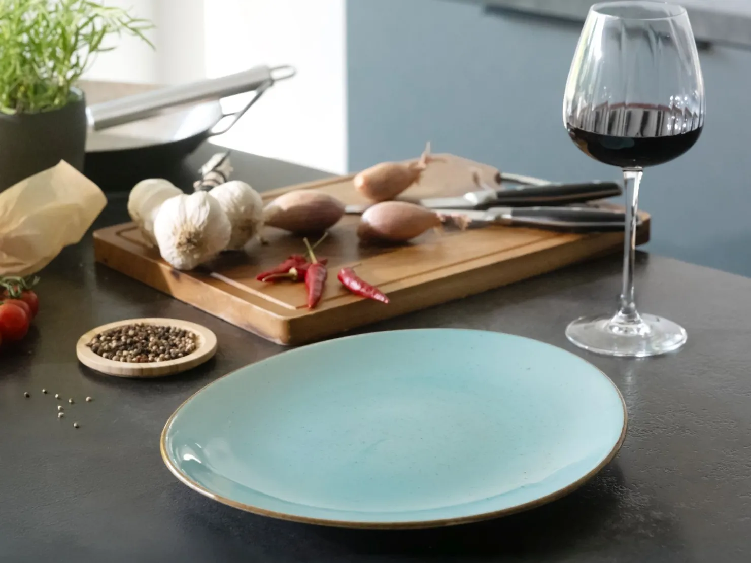Creatable Geschirrset|Teller|Vintage Nature - Tellerset 4-tlg, Vintage Nature - Steak Set 8-tlg - bunt