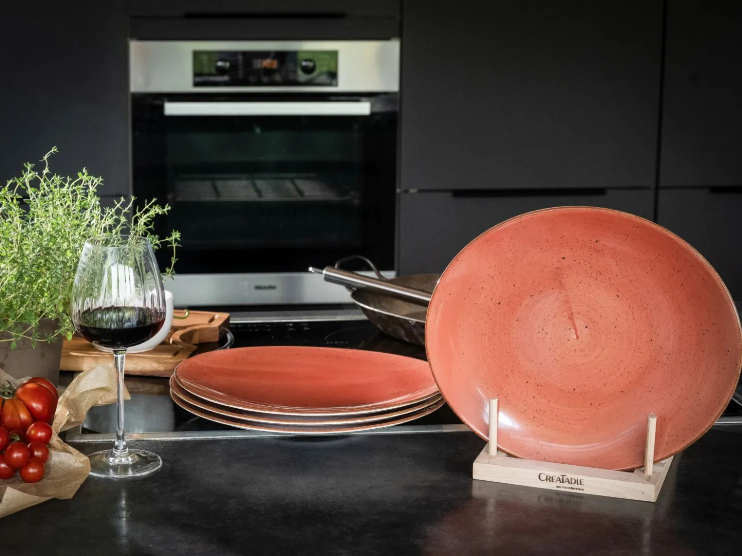 Creatable Geschirrset|Teller|Vintage Nature - Tellerset 4-tlg, Vintage Nature - Steak Set 8-tlg - bunt