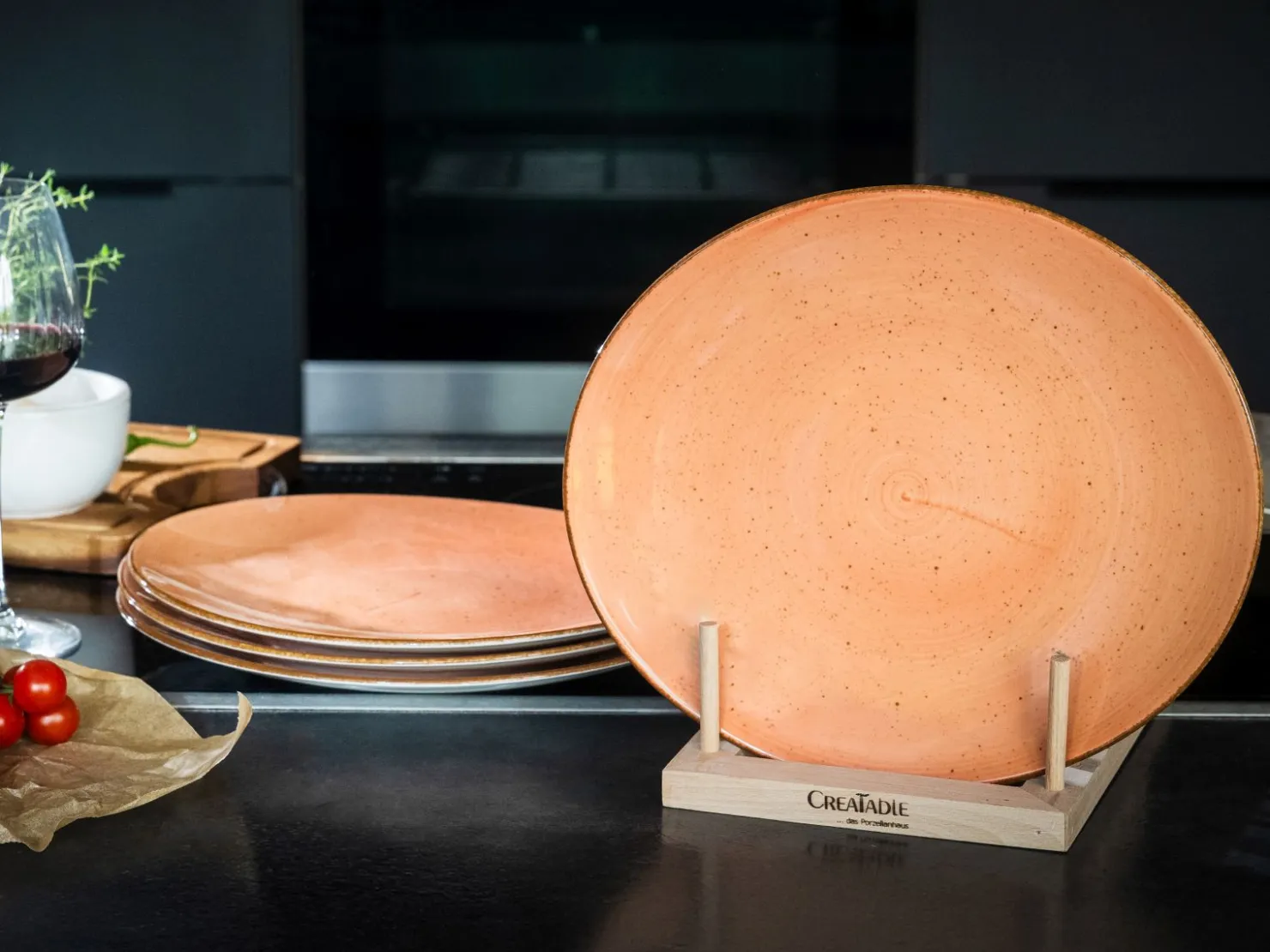 Creatable Geschirrset|Teller|Vintage Nature - Tellerset 4-tlg, Vintage Nature - Steak Set 8-tlg - bunt