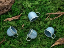 Creatable Becher & Tassen|Geschirrset|Yuki - Kaffeebecher 4-tlg - Grün-blau