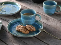 Creatable Becher & Tassen|Geschirrset|Yuki - Kaffeebecher 4-tlg - Grün-blau