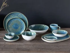 Creatable Bowls & Schüsseln|Geschirrset|Yuki - Salatschüssel 2-tlg - Grün-blau